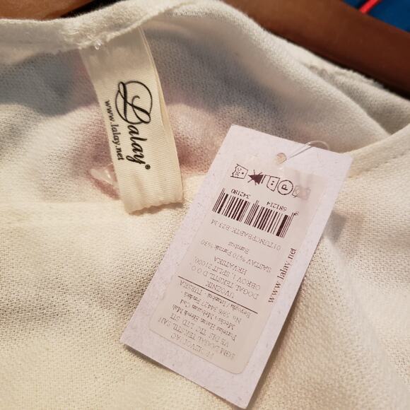 NEW! Lalay Ombre Poncho Adult White Grey OS - Picture 5 of 5